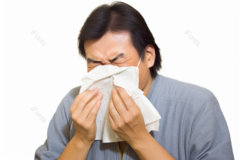 身体不舒服中年男性感冒生病打喷嚏,高清,摄影图,摄影图片,图片大全,摄影图免费下载